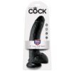 King Cock 9 Pene Realistico Negro 22.9 cm 603912350258