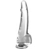 King Cock Clear Dildo Con Testiculos 19 cm Transparente 603912774924