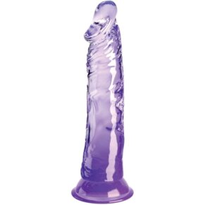 King Cock Clear Pene Realistico 19.7 cm Morado 603912775075