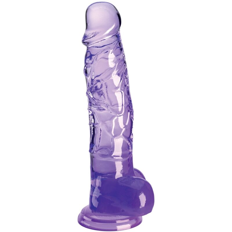 King Cock Clear Pene Realistico Con Testiculos 16.5 cm Morado 6 king cock clear pene realistico con testiculos 165 cm morado 603912775006