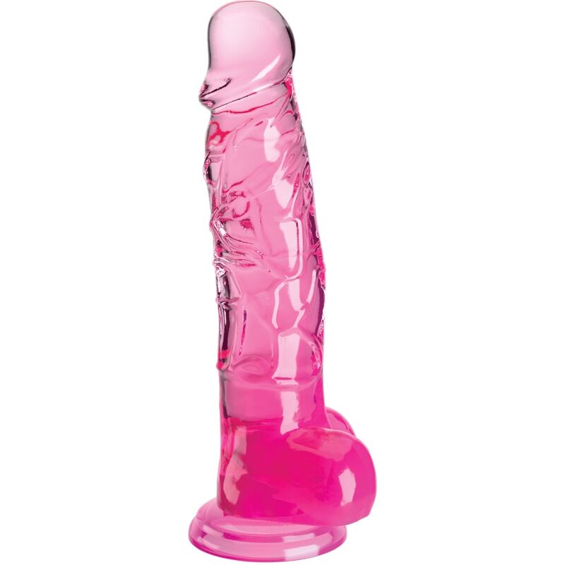 King Cock Clear Pene Realistico Con Testiculos 16.5 cm Rosa 6 king cock clear pene realistico con testiculos 165 cm rosa 603912774993