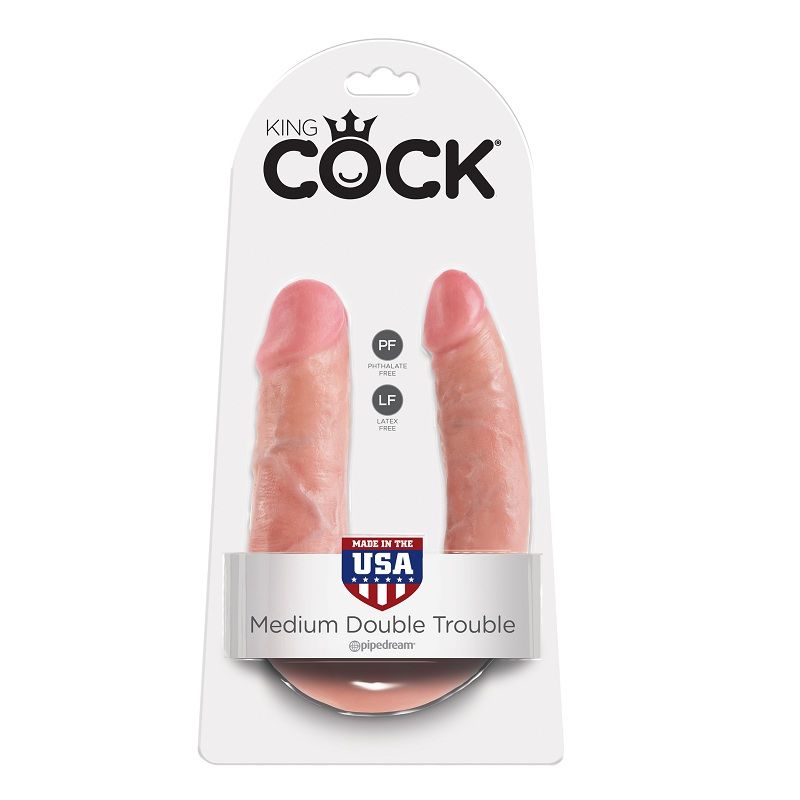 King Cock Dildo Doble Penetración 13.9 cm Natural 6 king cock dildo doble penetracion 139 cm natural 603912350098