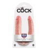 King Cock Dildo Doble Penetración 17.8 cm Natural 603912350128