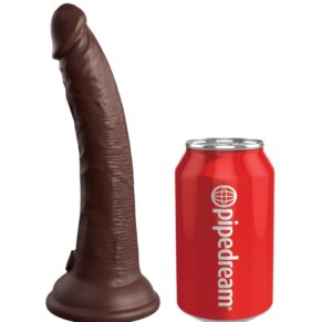King Cock Elite Dildo Realistico Silicona 17.8 cm Marron 603912769302