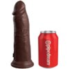 King Cock Elite Dildo Realistico Silicona 20.3 cm Marron 603912769333