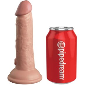 King Cock Elite Dildo Realistico Vibrador & Silicona 15.2 cm 603912769388