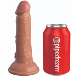 King Cock Elite Dildo Realistico Vibrador & Silicona 15.2 cm Caramelo 603912769395