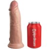 King Cock Elite Dildo Realistico Vibrador & Silicona 20.3 cm 603912769425