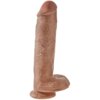 King Cock Pene Realistico Con Testiculos 22.6 cm Caramelo 603912746396