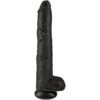 King Cock Pene Realistico Con Testiculos 30.5 cm Negro 603912746662