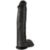 King Cock Pene Realistico Con Testiculos 34.2 cm Negro 603912746709
