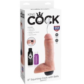 King Cock Pene Realistico Eyaculador Natural 20.32 cm 603912355543