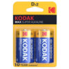 Kodak Max Pila Alcalina D Lr20 Blister*2 887930952841