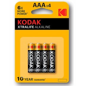 Kodak Xtralife Pila Alcalina Aaa Lr03 Blister*4 887930951998