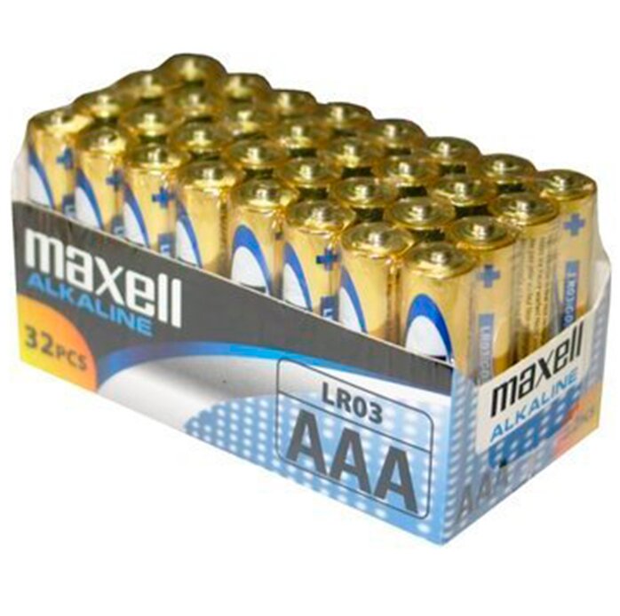 Maxell Pila Alcalina Aaa Lr03 Pack*32 Pilas 6 maxell pila alcalina aaa lr03 pack32 pilas 4902580731298