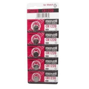 Maxell Pila Boton Litio Cr1220 3V Blister*5 800005212206