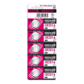 Maxell Pila Boton Litio Cr2016 3V Blister*5 4902580131272