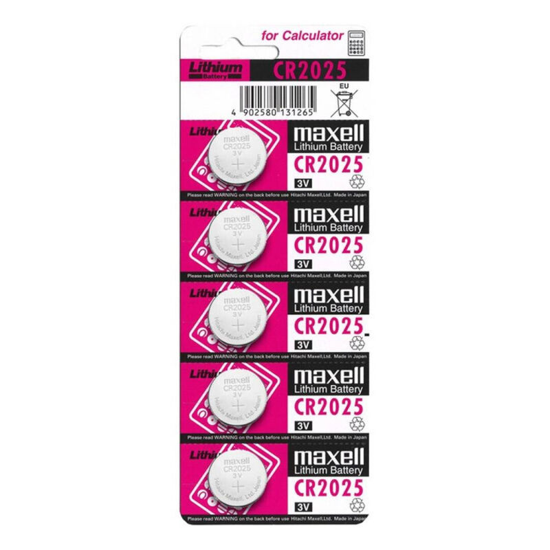 Maxell Pila Boton Litio Cr2025 3V Blister*5 4 maxell pila boton litio cr2025 3v blister5 490258013126