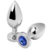 Metal Hard Anal Plug Diamond Blue Small 5.71cm 3 Metal Hard Anal Plug Diamond Blue Small 5.71cm 8435565914172