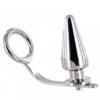 Metal Hard Anillo Acero Con Plug Anal 45 x 45mm 8435565914912