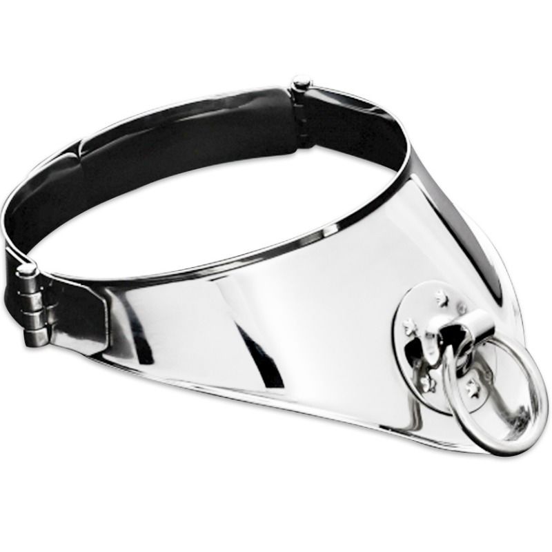 Metal Hard Collar Restriccion Con Anilla Y Candado 12.5 cm 6 metal hard collar restriccion con anilla y candado 125 cm 8714273783943