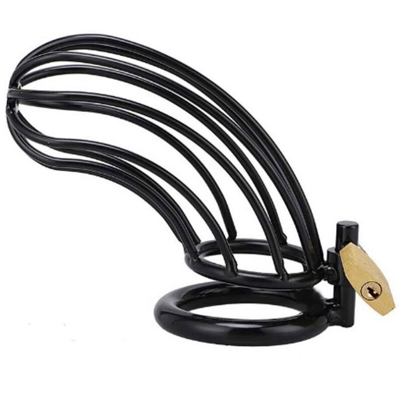 Metal Hard Jaula Anillo Castidad Bird Negro 6 metal hard jaula anillo castidad bird negro 8435565914745