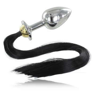 Metal Hard Plug Anal Acero Con Cola 8.89cm 6 metal hard plug anal acero con cola 889cm 8435565914950