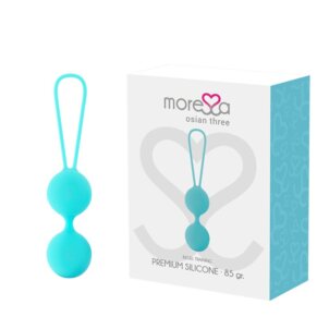Moressa Osian Three Entrenamiento Suelo Pelvico 85 Gr Premium Silicona Turquesa 8425402155998