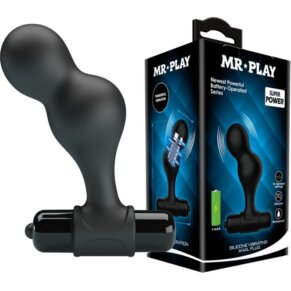 Mr Play Plug Anal Vibrador De Silicona Negro 6959532334111