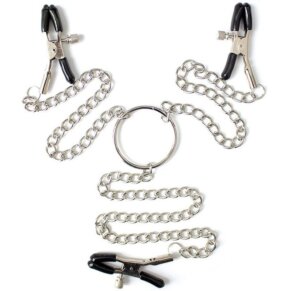 Ohmama Fetish 3 En 1 Pinzas Pezones Metalicas 8435565933074