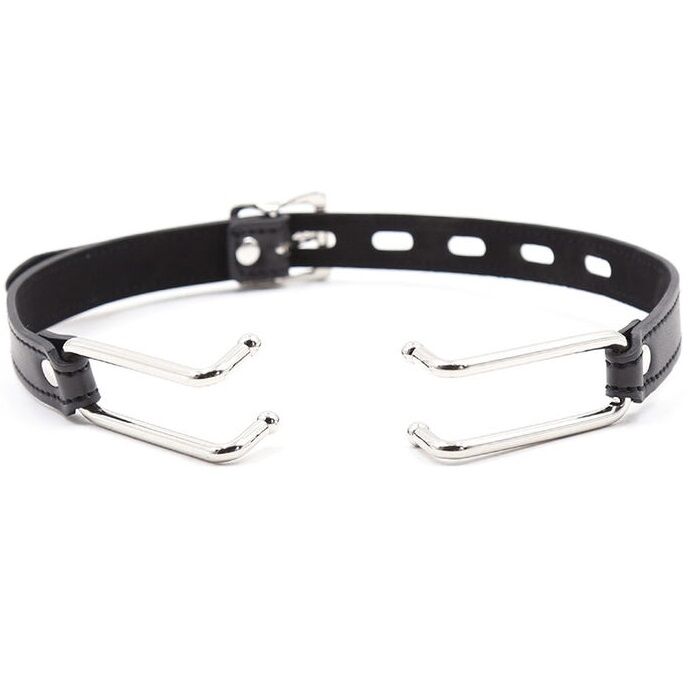 Ohmama Fetish Mordaza Piel Con Ganchos Metalicos 6 ohmama fetish mordaza piel con ganchos metalicos 8435565933364