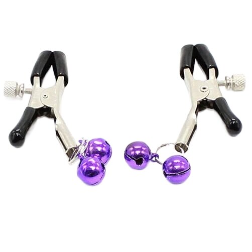 Ohmama Fetish Pinzas Pezones Con Cascabel Lila 6 ohmama fetish pinzas pezones con cascabel lila 8435565933128