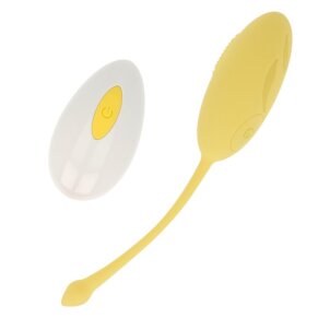 Ohmama Huevo Vibrador Texturado 10 Modos Amarillo 8435565925772