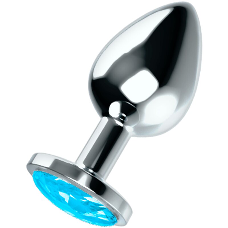 Ohmama Plug Anal Con Cristal Azul M 6 ohmama plug anal con cristal azul m 8435565931858