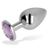 Ohmama Plug Anal Con Cristal Violeta 8 cm 8435565938529