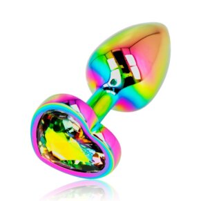 Ohmama Plug Anal Corazón Iridiscente Talla S 8435565937416