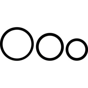 Ohmama Set 3 Anillos De Silicona Negro 8435565932862