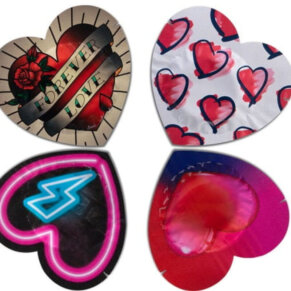 Pasante Preservativo Rojo Forma Corazon Bolsa 144 Unidades 5060150685415