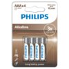 Philips Alkaline Pila Aaa Lr03 Blister*4 2 Philips Alkaline Pila Aaa Lr03 Blister*4 4895229107991
