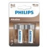 Philips Alkaline Pila D Lr20 Blister*2 4895229108011