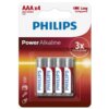 Philips Power Alkaline Pila Aaa Lr03 Blister*4 8712581549824