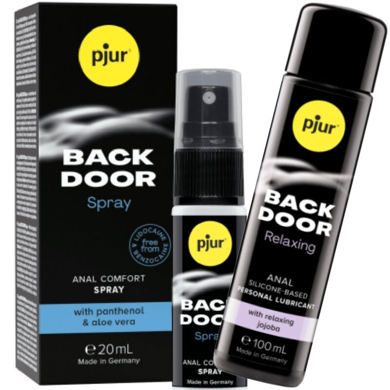 Pjur Back Door Set De Lubricante Anal Y Spray 6 pjur back door set de lubricante anal y spray 827160116477