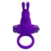 Pretty Love Anillo Vibrador I Conejo Para Pene Morado 6959532324228