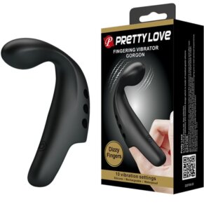 Pretty Love Dedal Vibrador Gorgon Negro 6959532327229