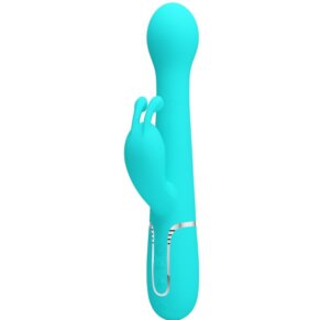 Pretty Love Dejon Vibrador Rabbit 3 En 1 Multifunción Verde Agua 6959532335897