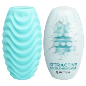 Pretty Love Huevo Masturbador Doble Cara Turquesa 6959532325928