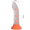 Pretty Love Magical Nightfall Dildo Sin Vibración Luminoso Naranja 6959532360349