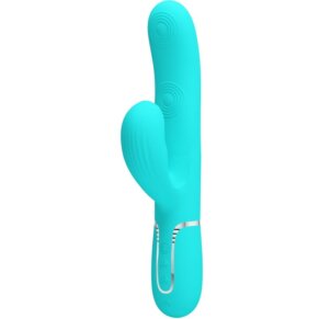 Pretty Love Perlita Vibrador Punto G 3 En 1 Multifunción Verde Agua 6959532335927