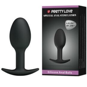 Pretty Love Plug Anal Silicona 6.5 cm Negro 8435565921323