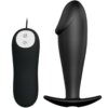 Pretty Love Plug Anal Silicona Forma Pene Y 12 Modos Vibracion Negro 8435565921262